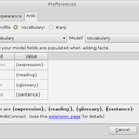 Preferences dialog